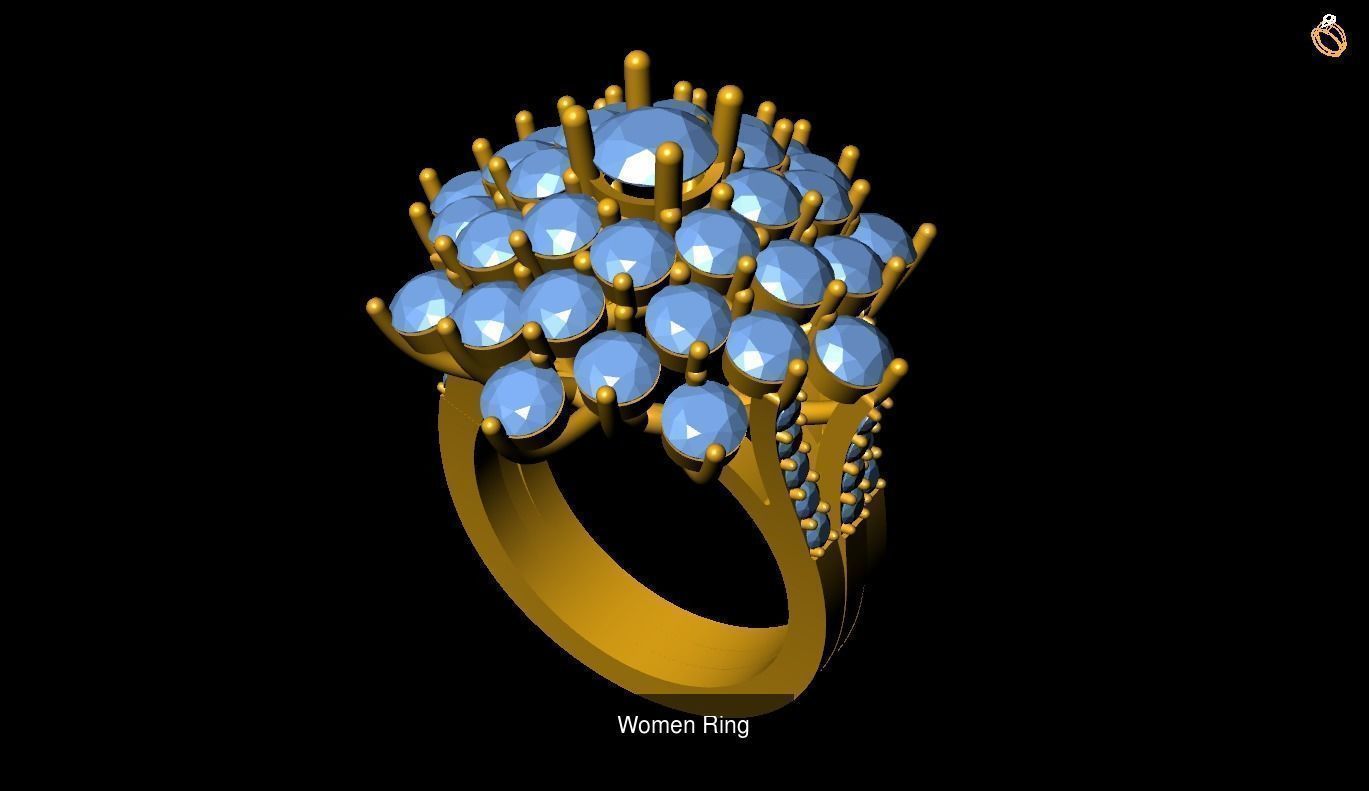 Girl Rings 3D Model Collection_141