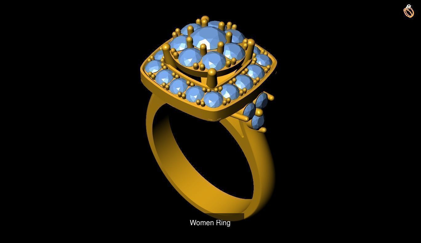 Girl Rings 3D Model Collection_81