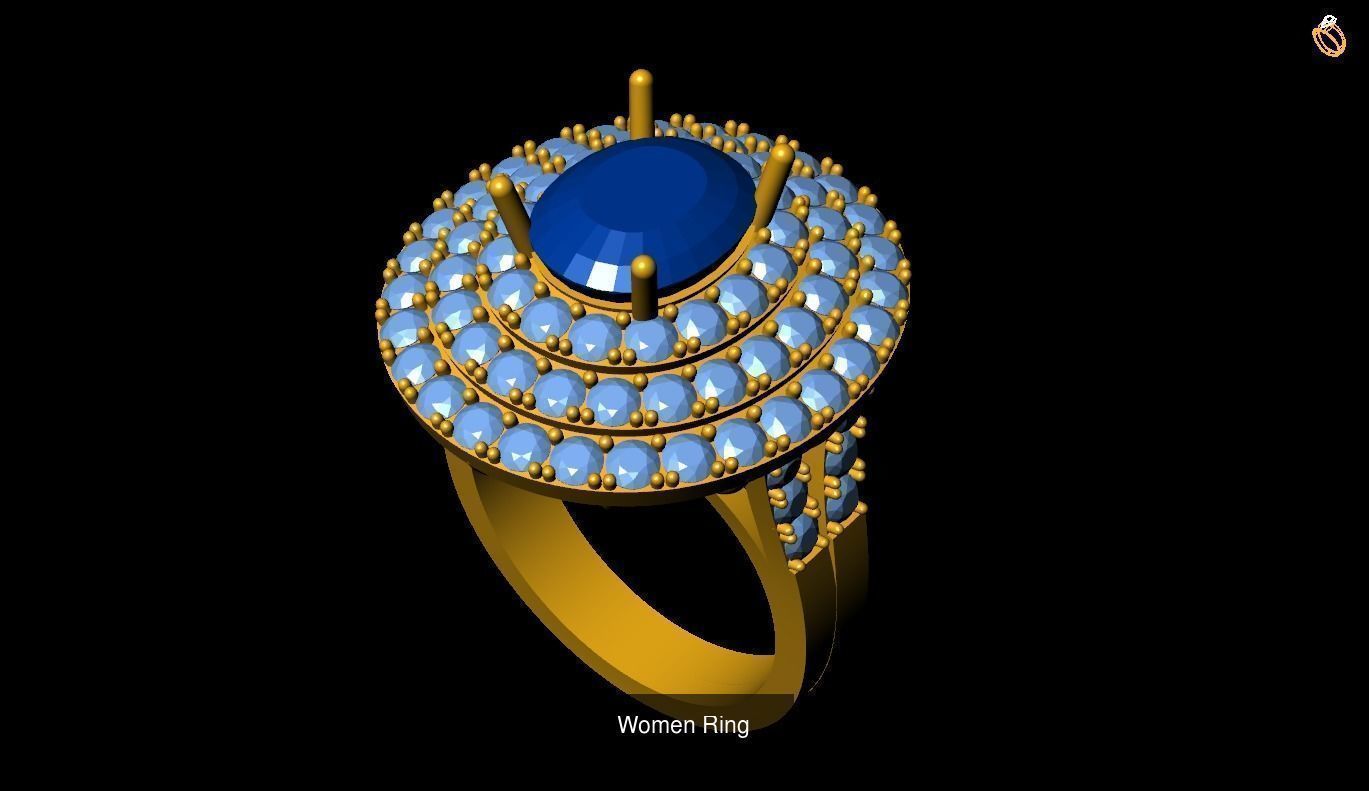 Girl Rings 3D Model Collection_61