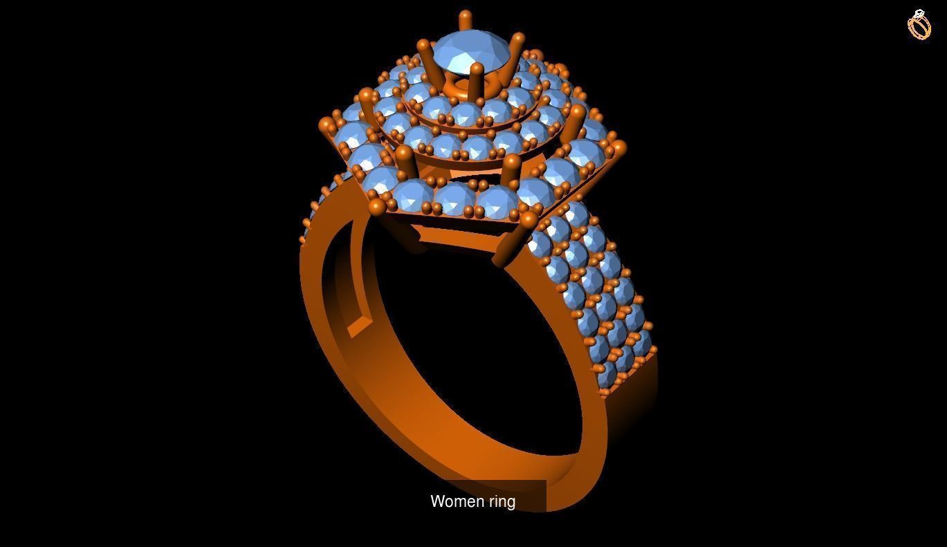 Girl Rings 3D Model Collection_53