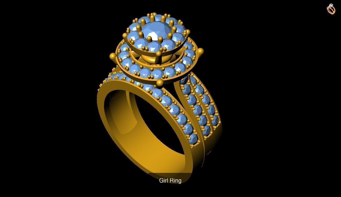 Girl Rings 3D Model Collection_110