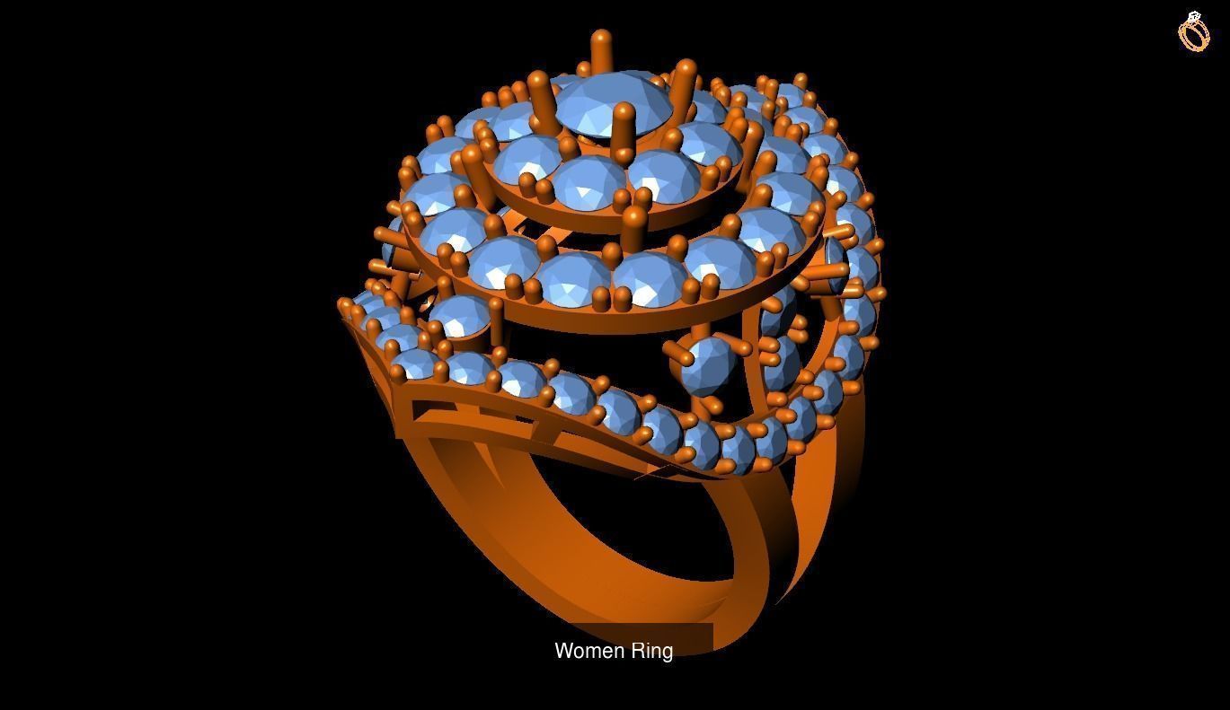 Girl Rings 3D Model Collection_45