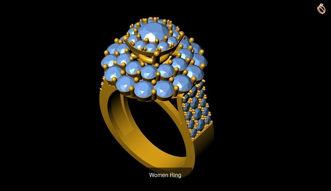 Girl Rings 3D Model Collection_98