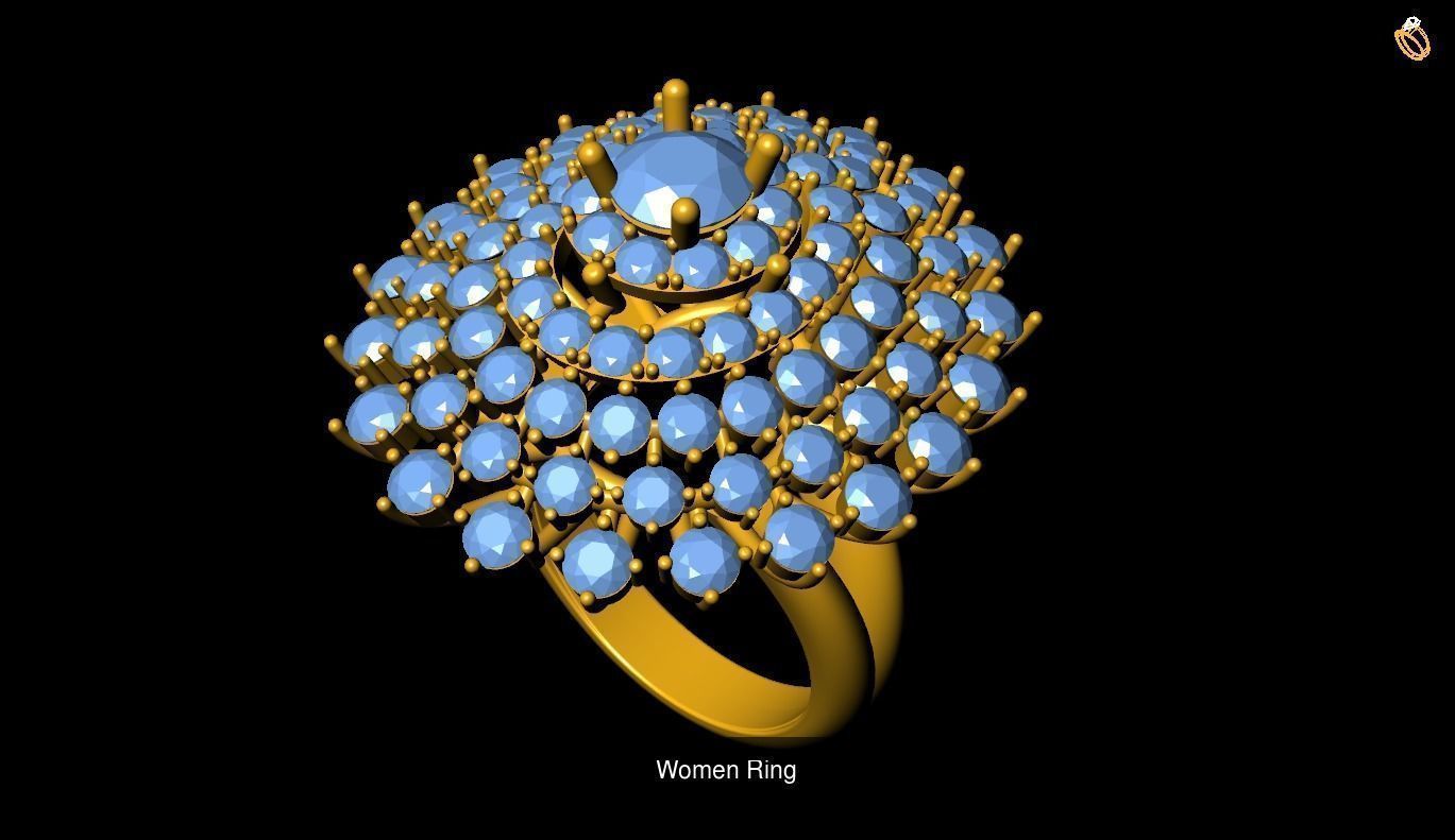 Girl Rings 3D Model Collection_130