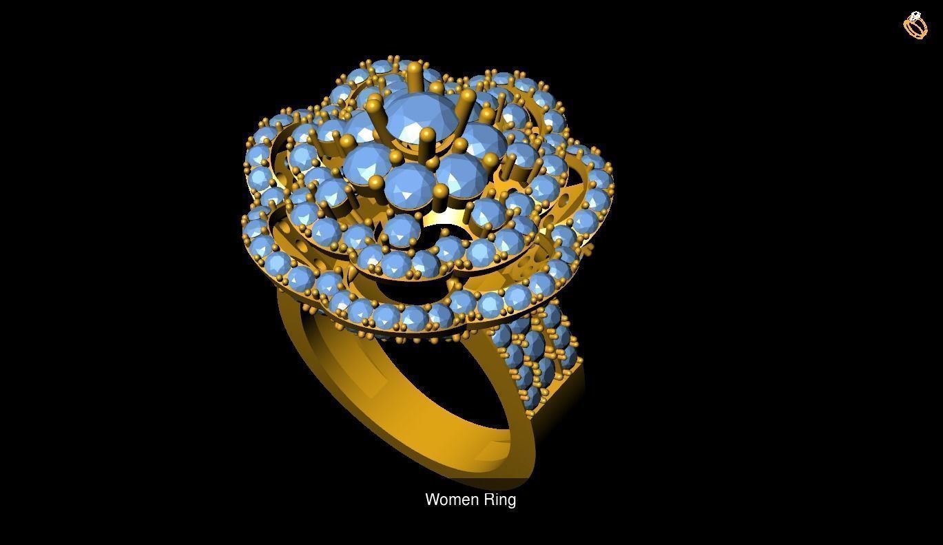 Girl Rings 3D Model Collection_133