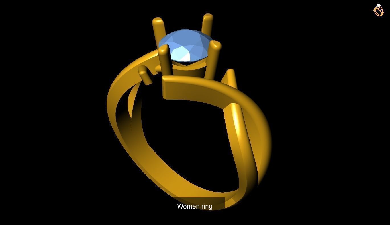 Girl Rings 3D Model Collection_44