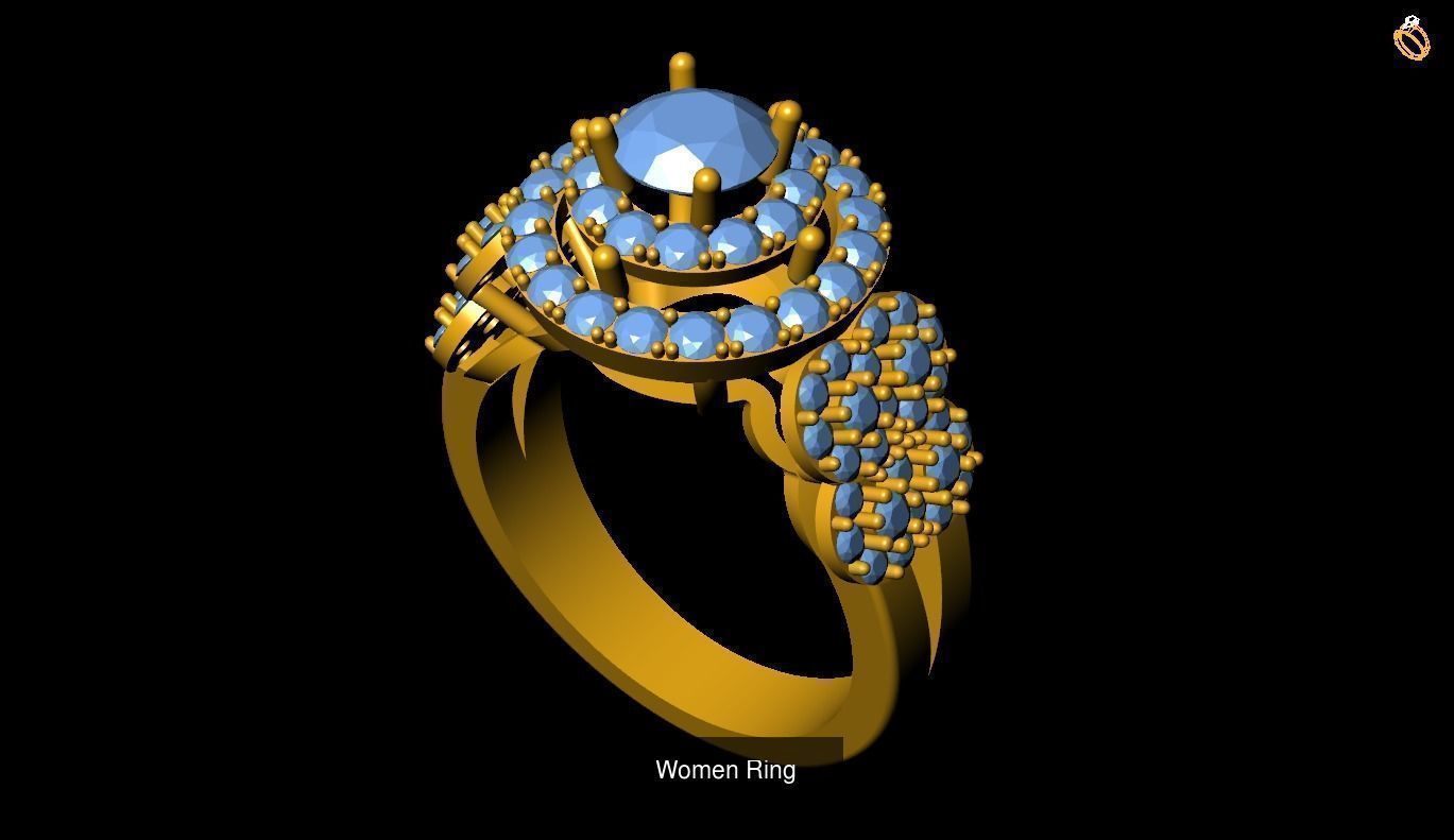 Girl Rings 3D Model Collection_59