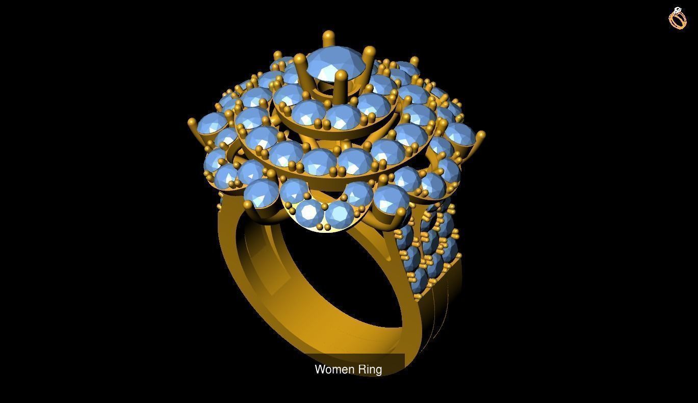 Girl Rings 3D Model Collection_109