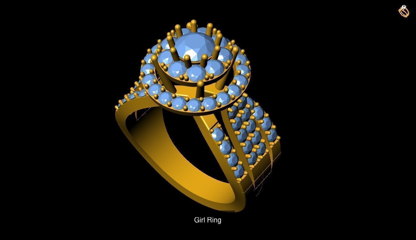 Girl Rings 3D Model Collection_129
