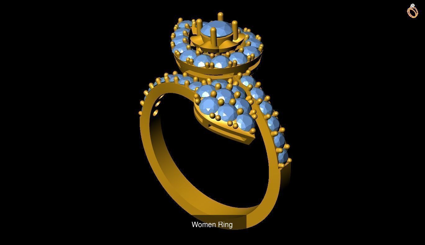 Girl Rings 3D Model Collection_52