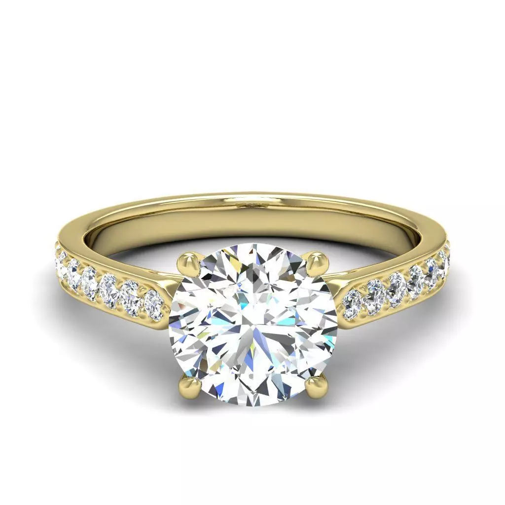 Engagement ring LEA 009 3D print model