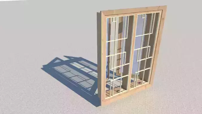 Window with 2 door 