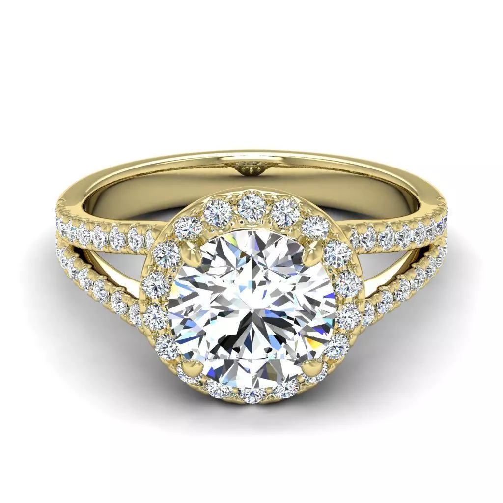 Engagement ring LEA 010 3D print model
