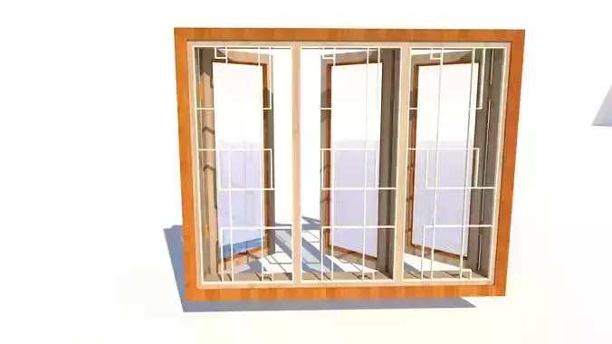 Window with 3 doors