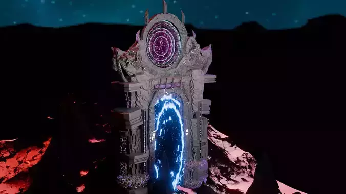 portal futuristic design 