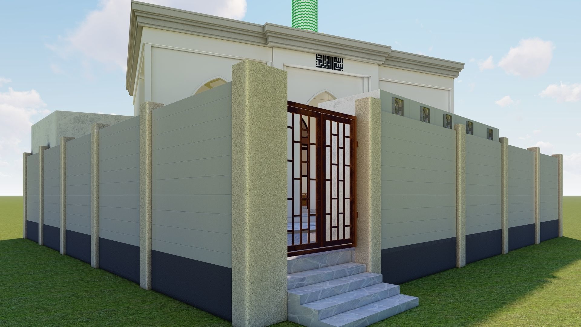 Masjid Mosque  Free 3D model_10