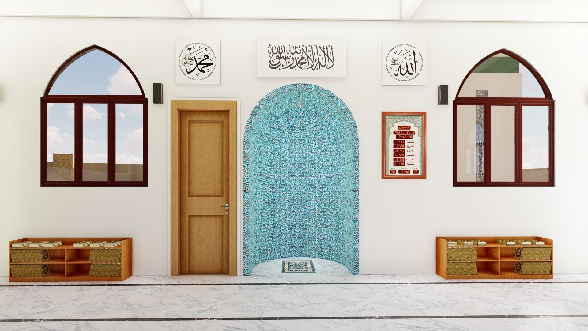 Masjid Mosque  Free 3D model_15