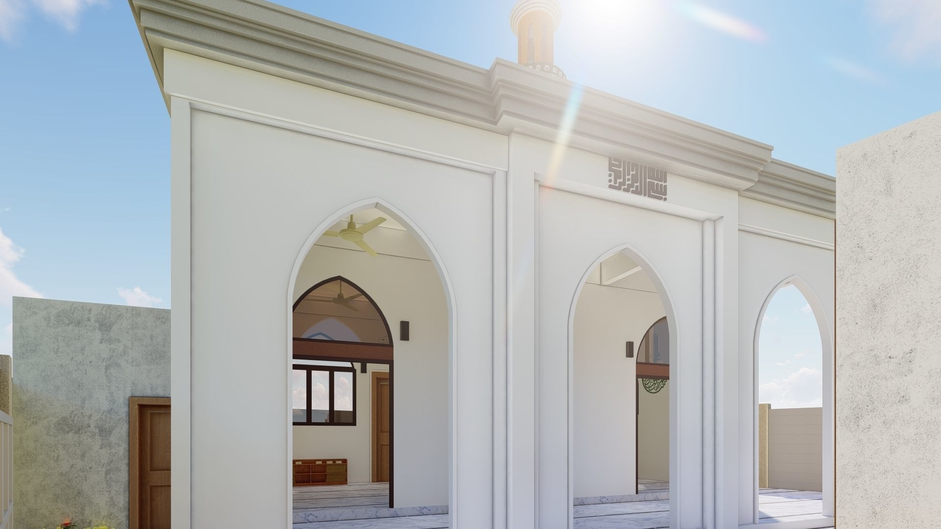 Masjid Mosque  Free 3D model_11