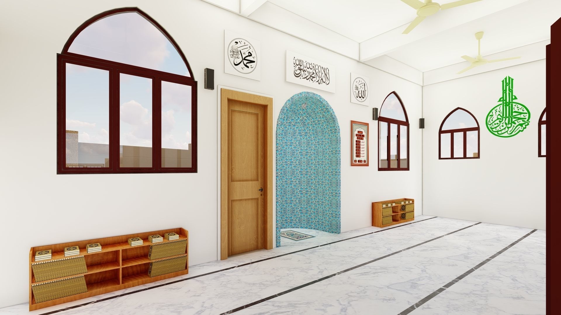 Masjid Mosque  Free 3D model_3