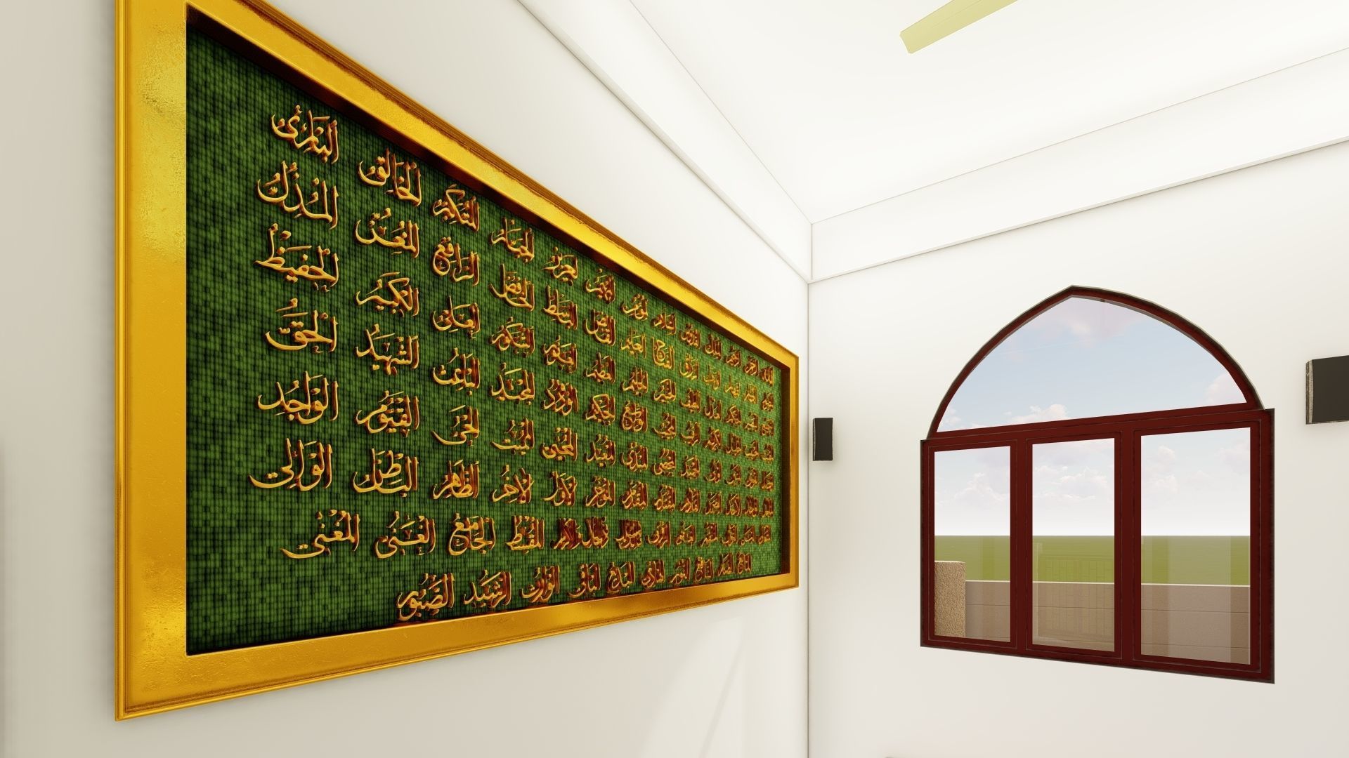 Masjid Mosque  Free 3D model_9