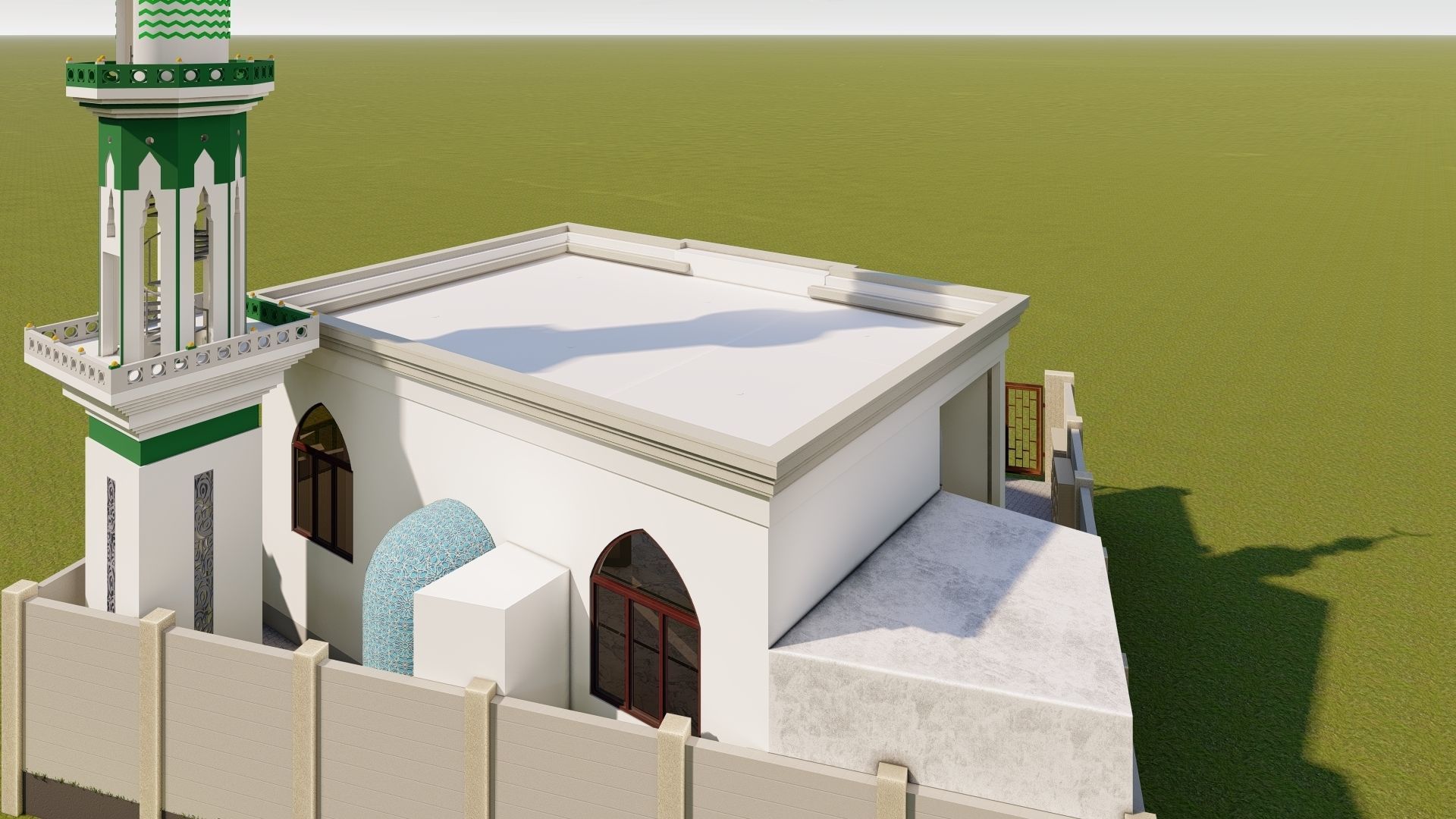 Masjid Mosque  Free 3D model_6