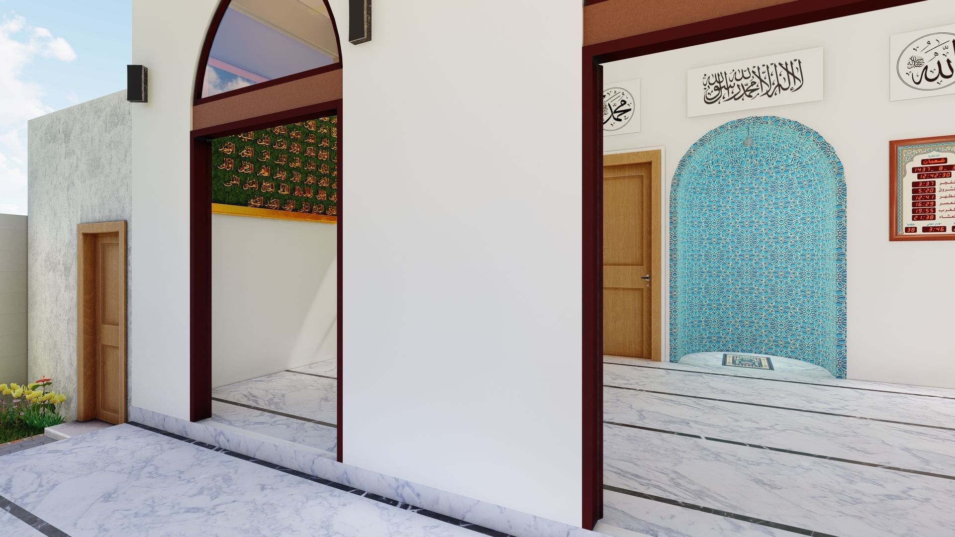 Masjid Mosque  Free 3D model_13