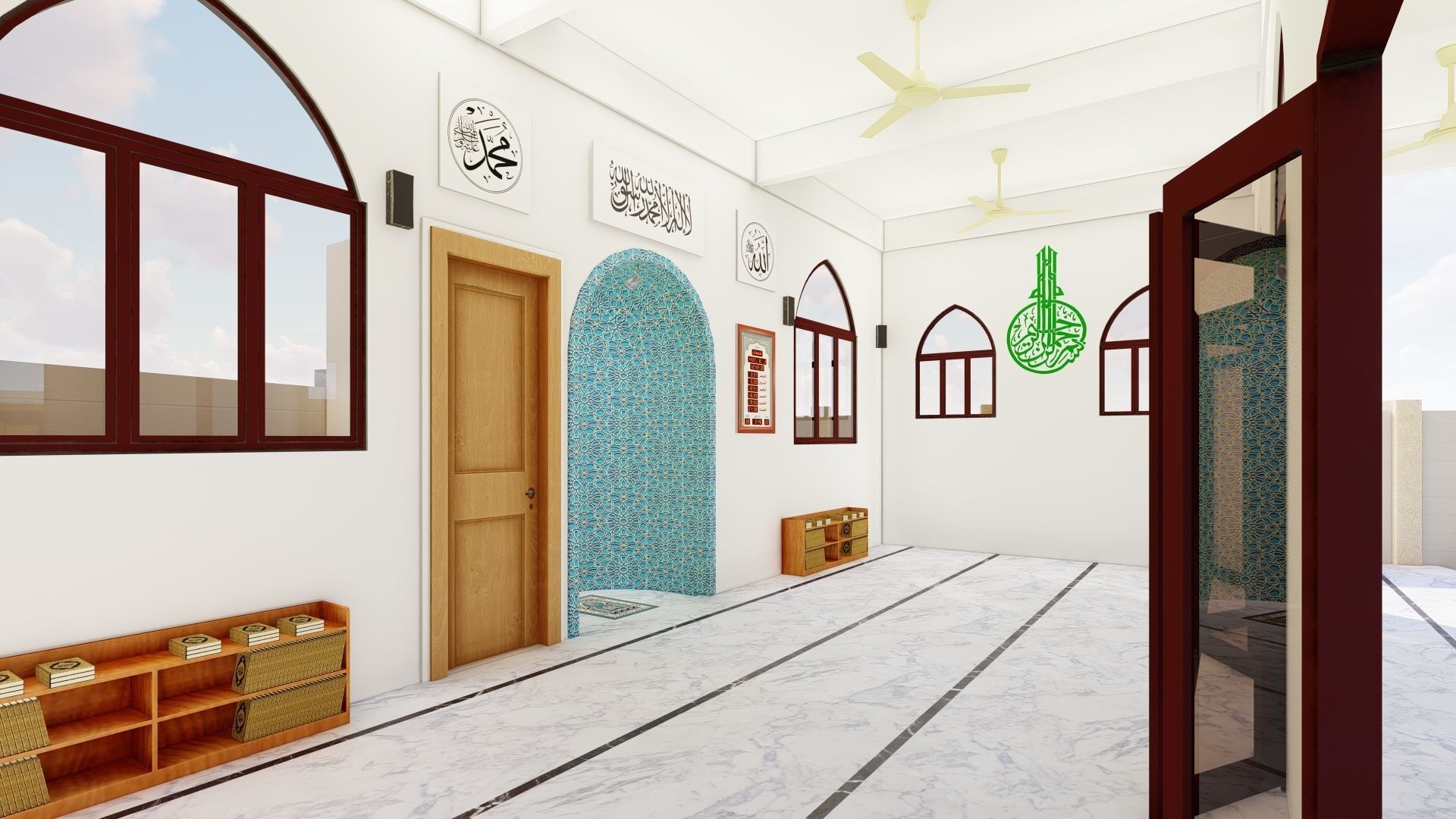 Masjid Mosque  Free 3D model_16
