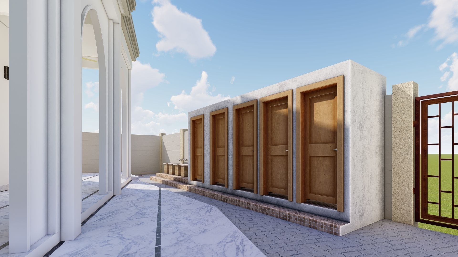 Masjid Mosque  Free 3D model_12