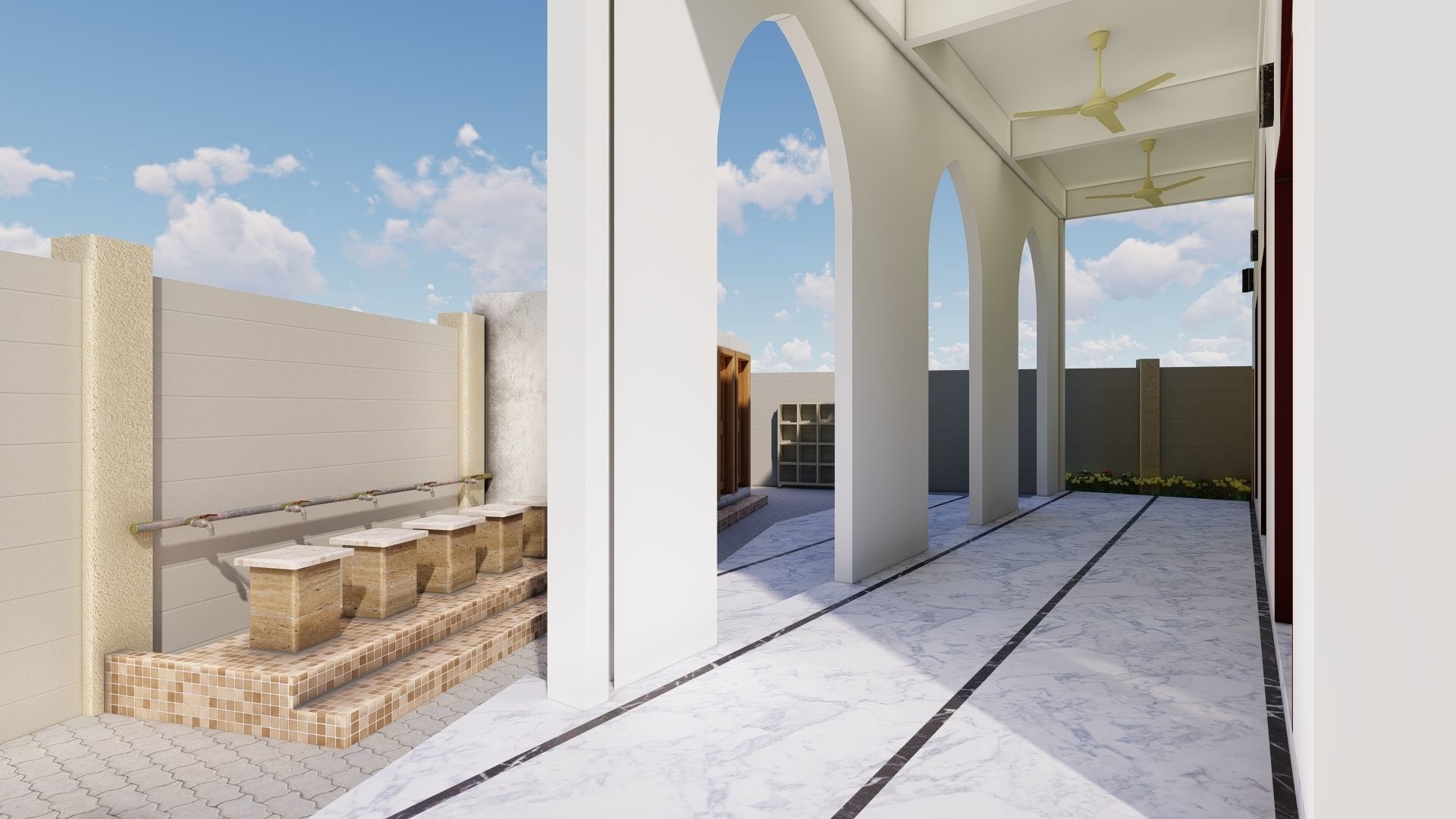 Masjid Mosque  Free 3D model_17