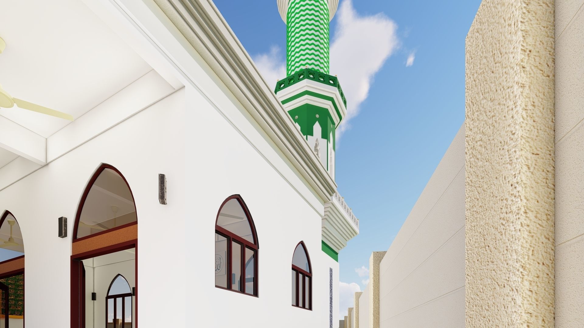 Masjid Mosque  Free 3D model_1