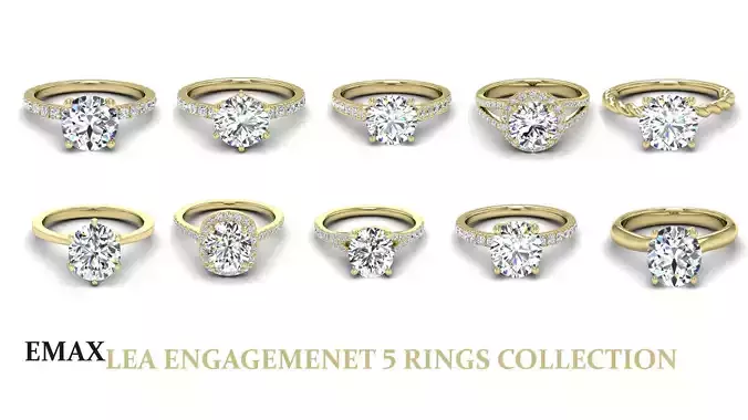 10 ENGAGEMENT RINGS COLLECTION EMAX LEA
