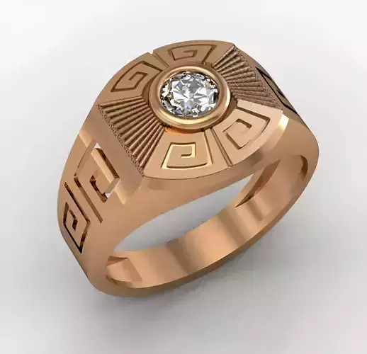 Mens Ring 3dm stl renders details 