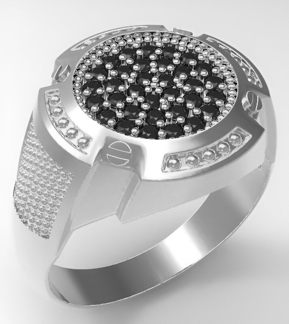 Mens Ring 3dm stl renders details 3D print model_2