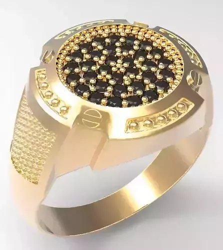 Mens Ring 3dm stl renders details 