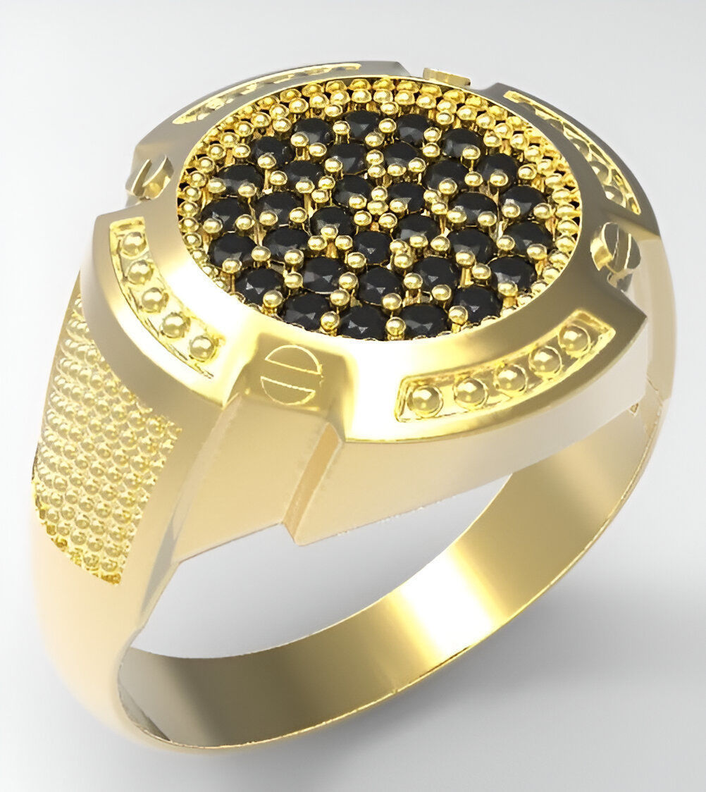 Mens Ring 3dm stl renders details 3D print model_1