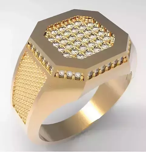 Mens Ring 3dm stl renders details 