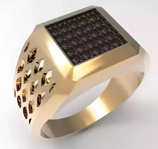 Mens Ring 3dm stl renders details 