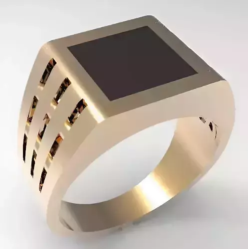 Mens Ring 3dm stl renders details 