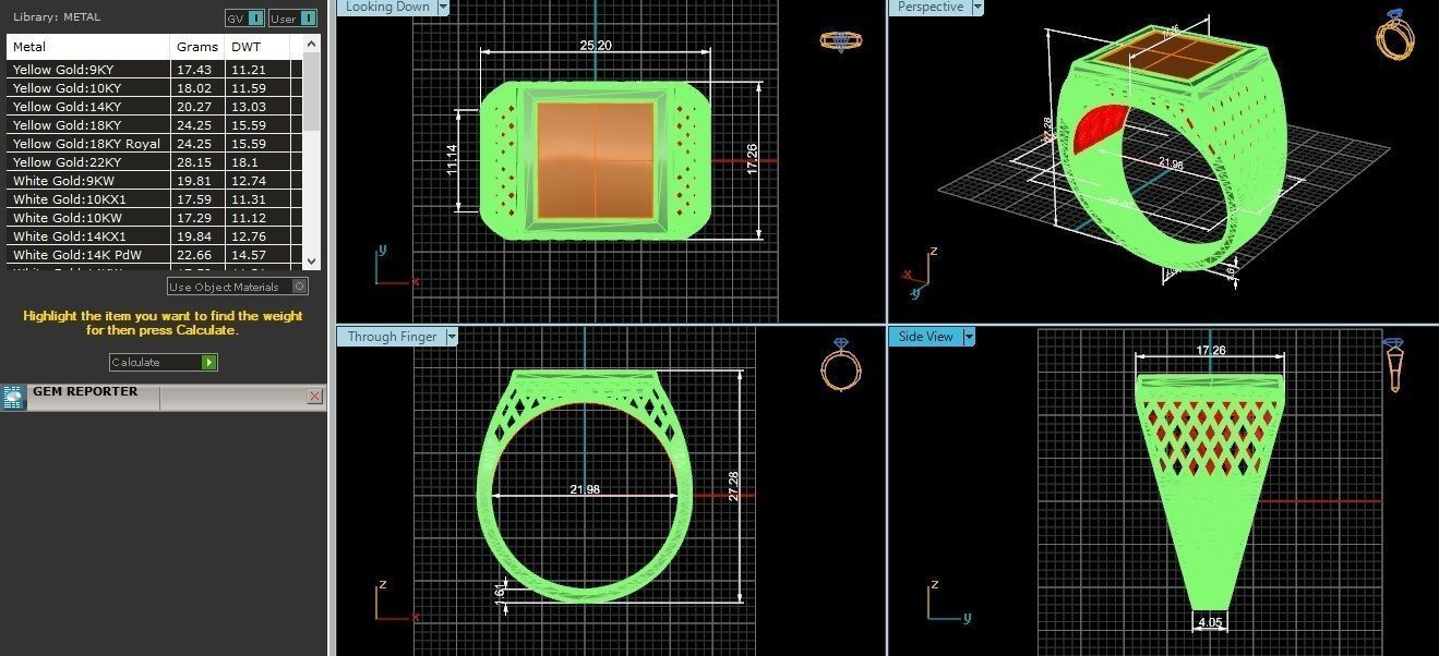 Mens Ring 3dm stl renders details  3D print model_3