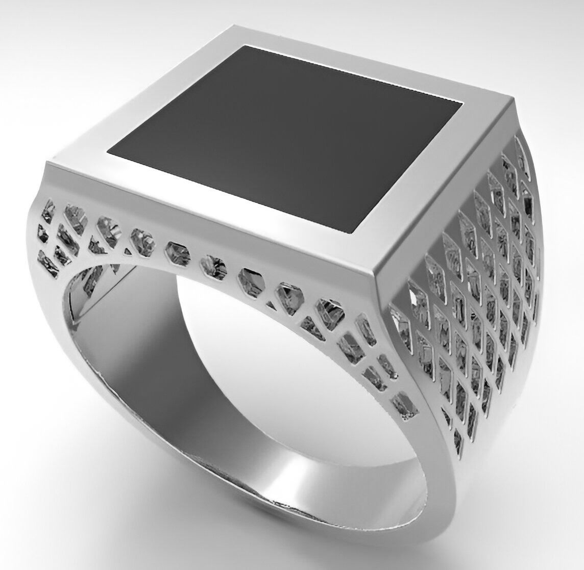 Mens Ring 3dm stl renders details  3D print model_2