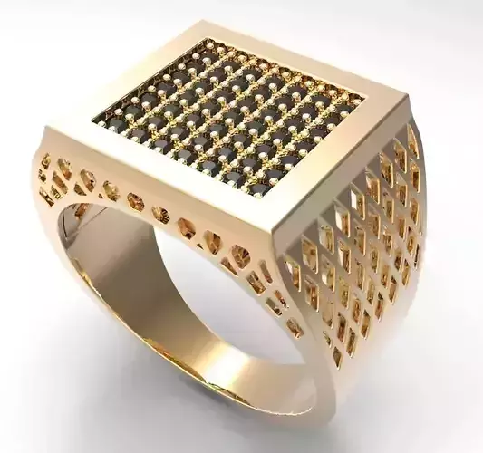 Mens Ring 3dm stl renders details 