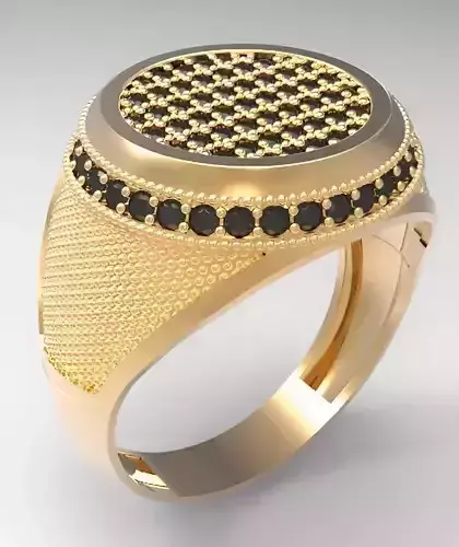 Mens Ring 3dm stl renders details 