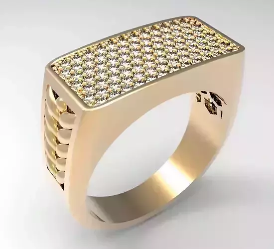 Mens Ring 3dm stl renders details 