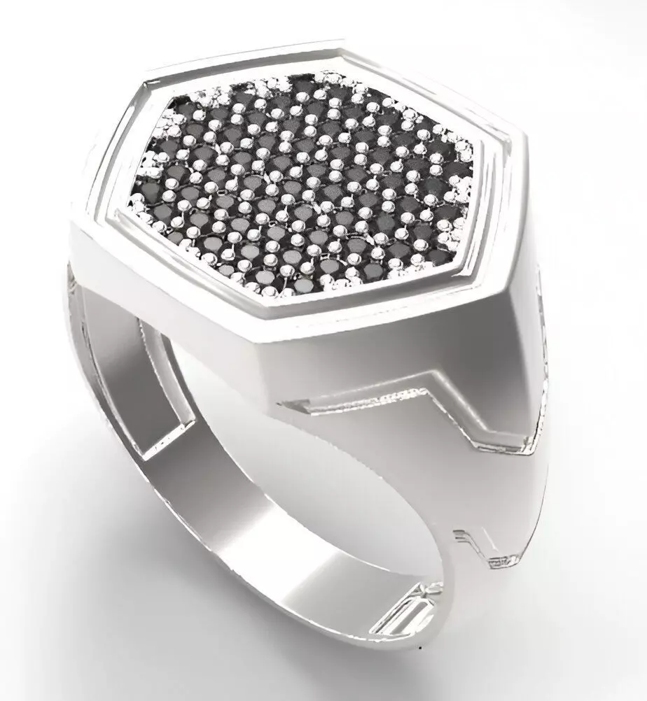 Mens Ring 3dm stl renders details 3D print model_0