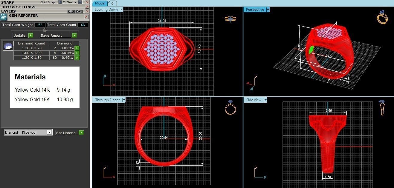 Mens Ring 3dm stl renders details 3D print model_1