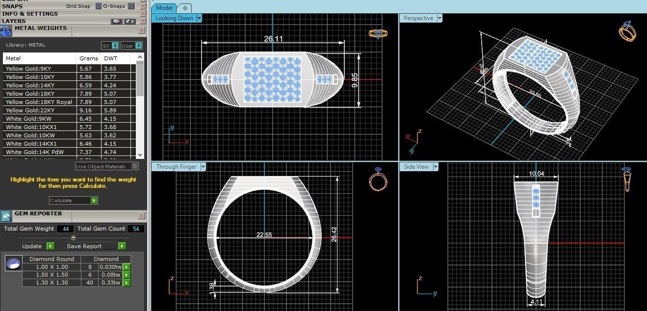 Mens Ring 3dm stl renders details 3D print model_3