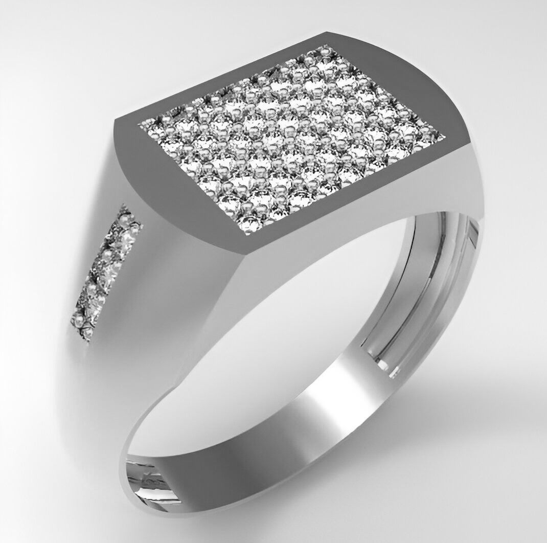 Mens Ring 3dm stl renders details 3D print model_2