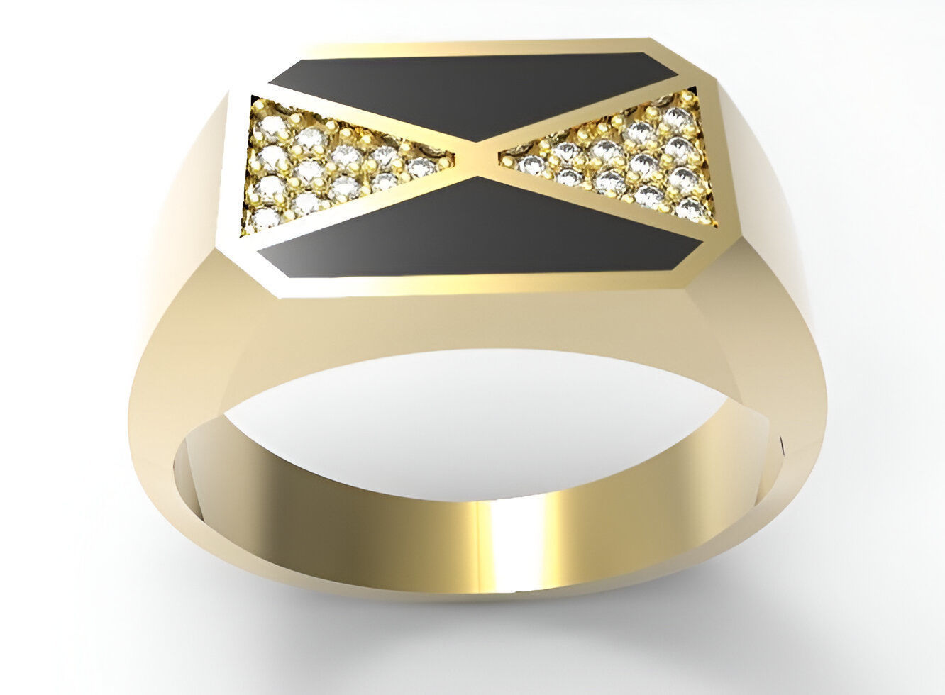 Mens Ring 3dm stl renders details 3D print model_1