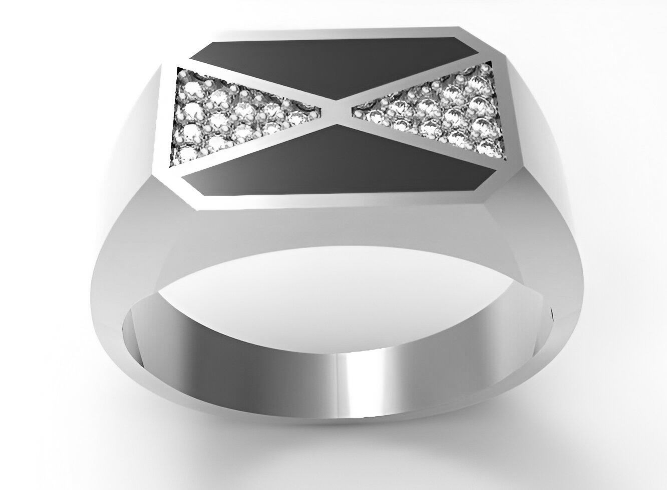 Mens Ring 3dm stl renders details 3D print model_2