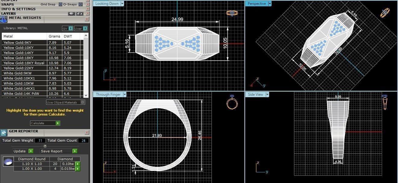 Mens Ring 3dm stl renders details 3D print model_3